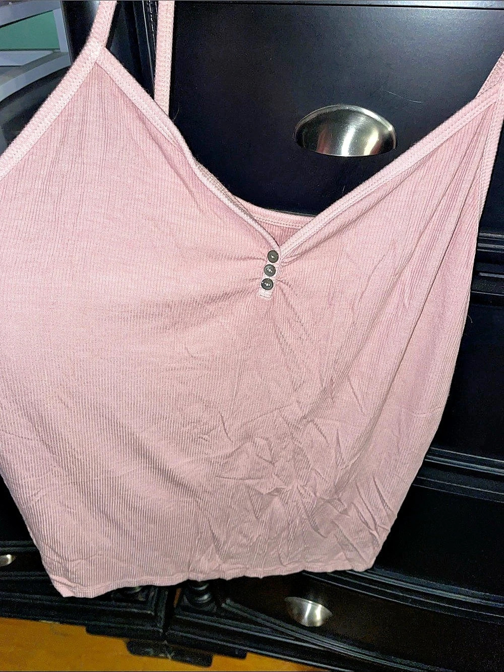 American Eagle Soft & Sexy Rib Tank Top in Pink XXL
